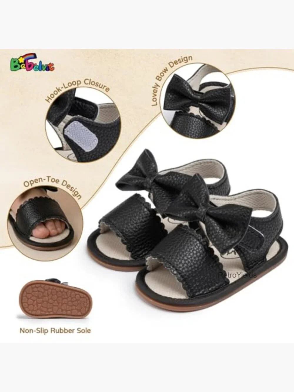 Infant Baby Girl Sandals - Comfort Premium Summer Outdoor Casual Beach Shoes